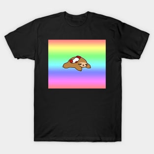 Sock Sloth Rainbow Gradient T-Shirt